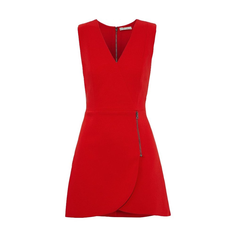 Alice and Olivia Red Mini Dress size 4